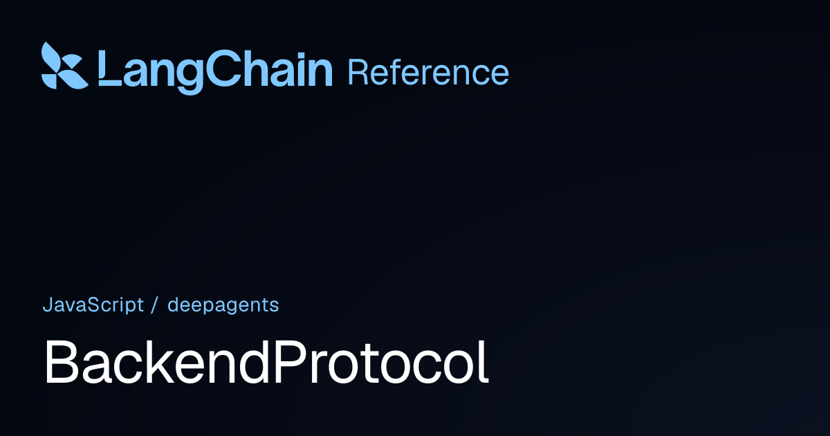 BackendProtocol | deepagents | LangChain Reference