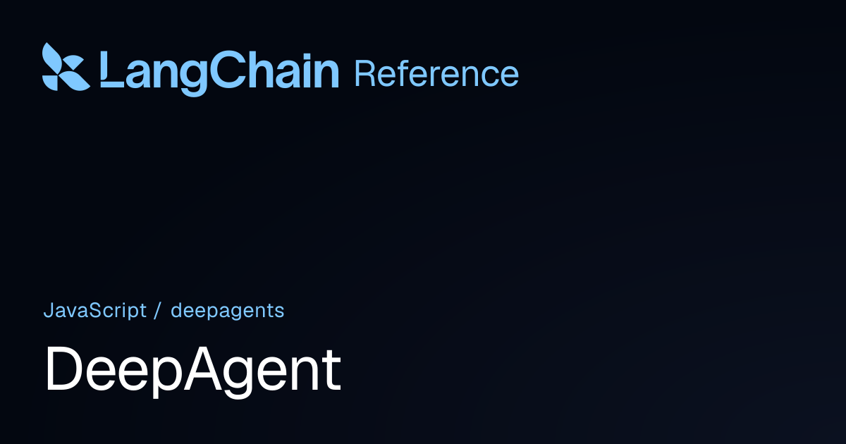 DeepAgent | deepagents | LangChain Reference