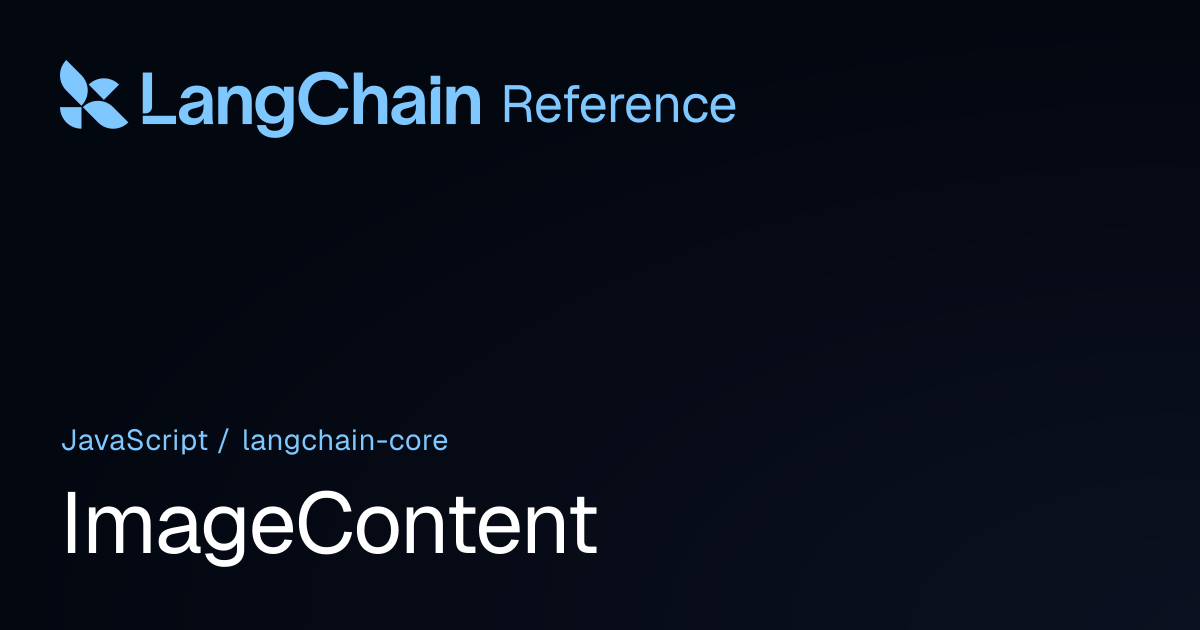 ImageContent | @langchain/core | LangChain Reference