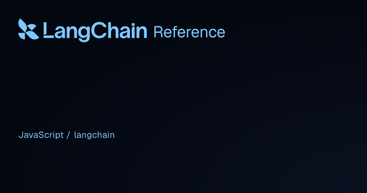 constructor | langchain | LangChain Reference