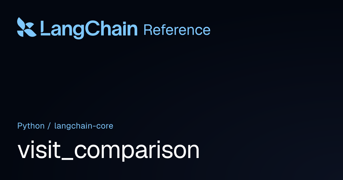 visit_comparison | langchain_core | LangChain Reference