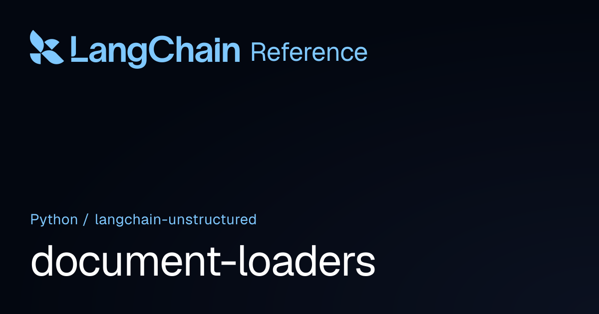 document-loaders | langchain_unstructured | LangChain Reference