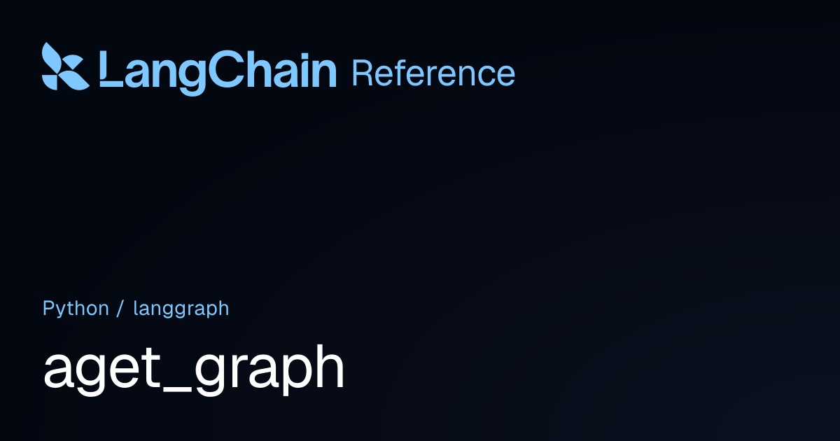 aget_graph | langgraph | LangChain Reference